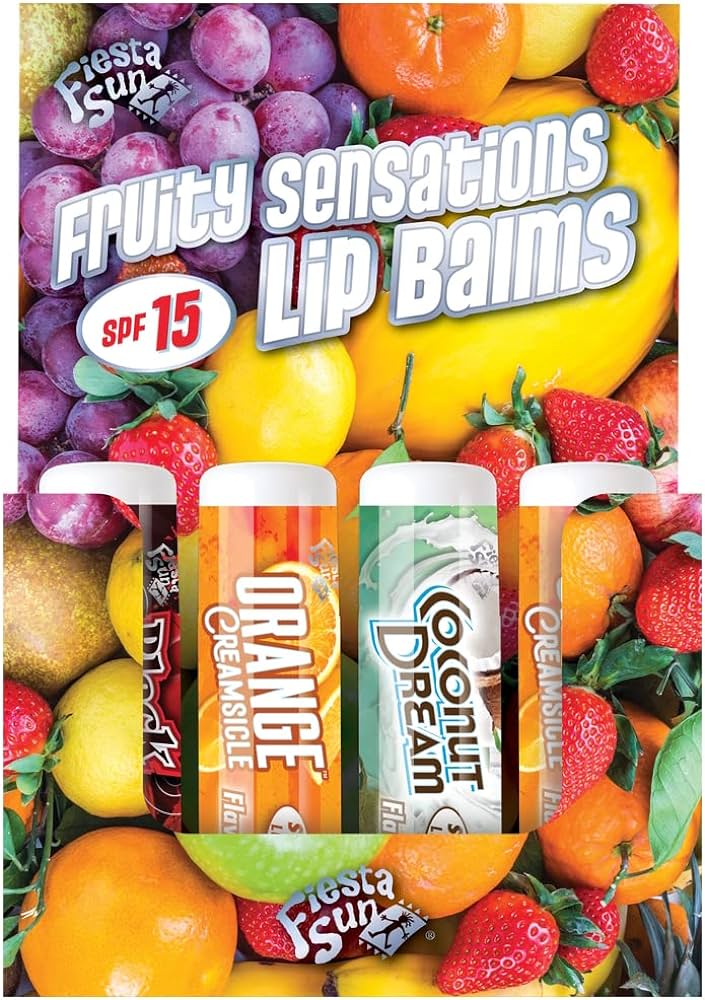 Fiesta Sun Fruity Lip Balms