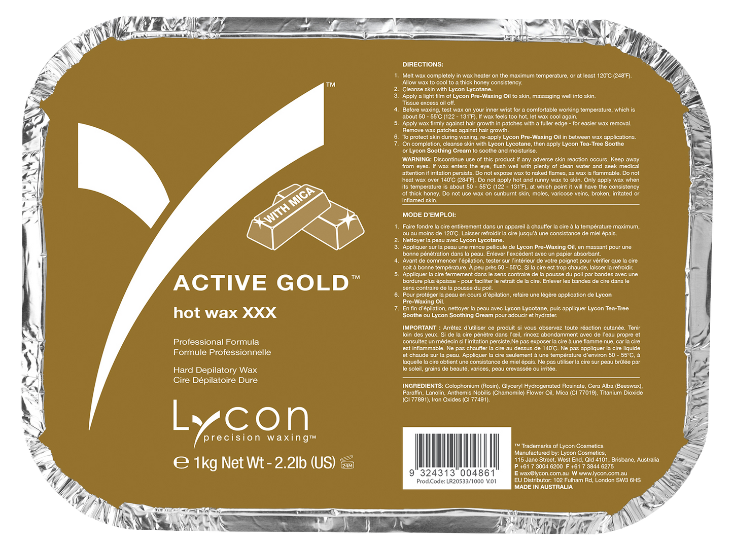 Active Gold Hot Wax