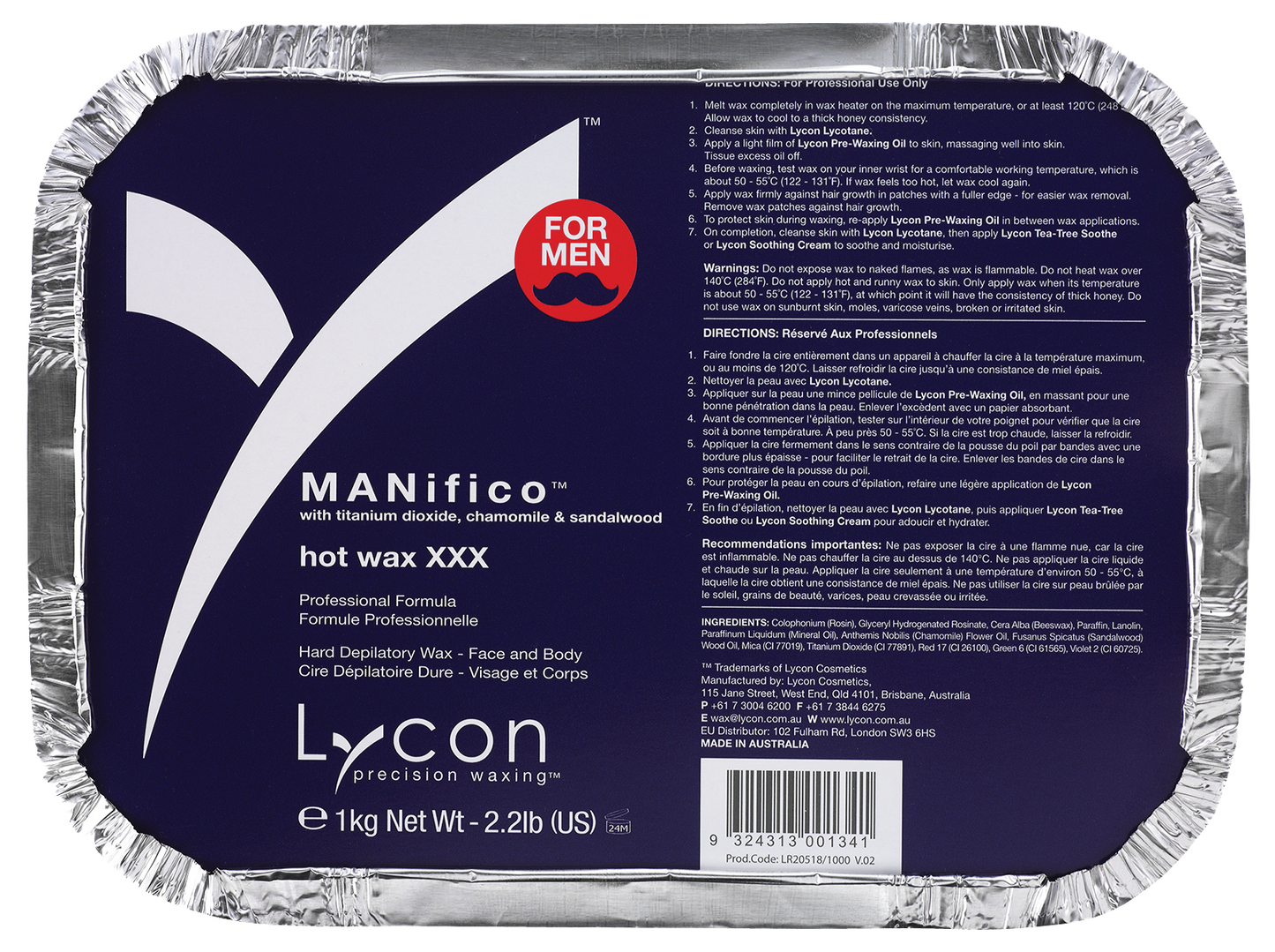 Manifico Mens Hot Wax