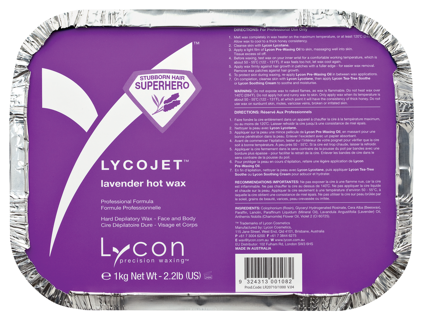 Lycojet Lavender Hot Wax