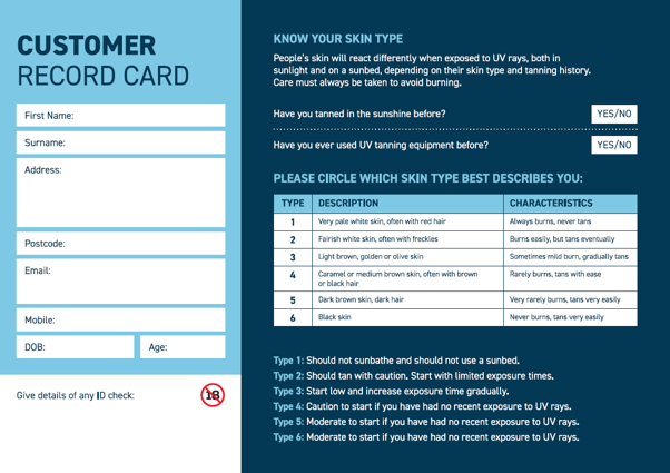 Client Record Card (Pack of 100)