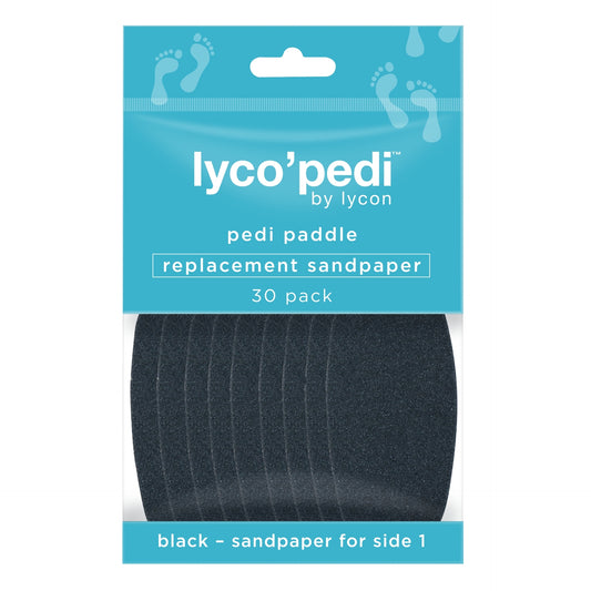 Lyco`Pedi Paddle Replacement Sandpaper 30 Pack